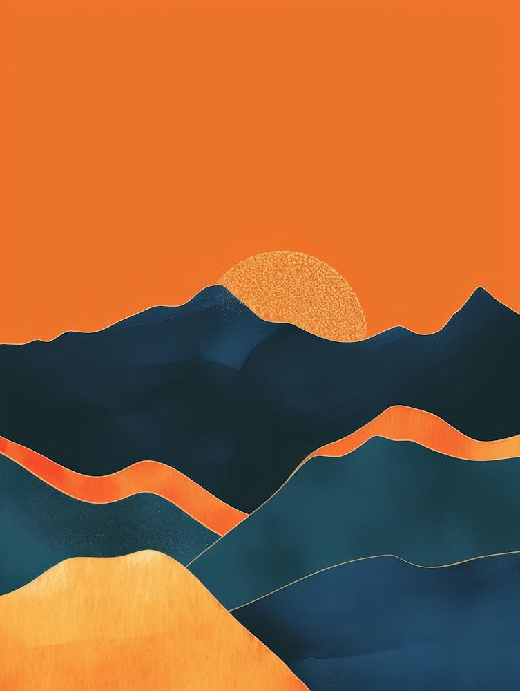 Sonnenuntergang In Den Bergen 35