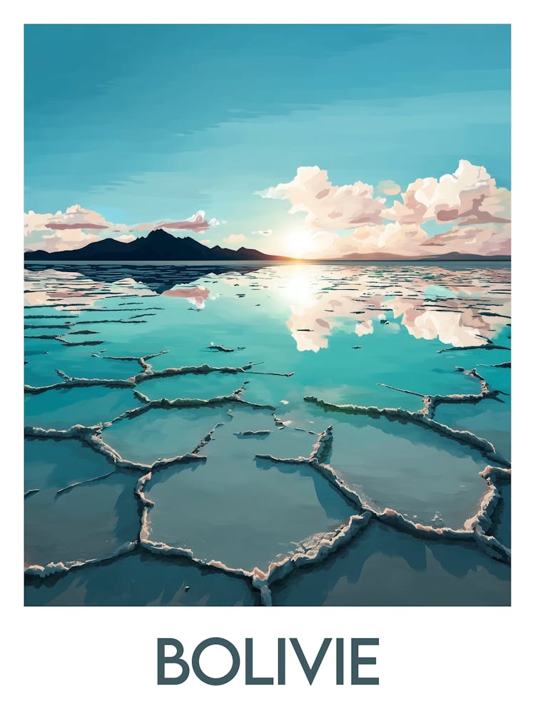 Affiche de voyage Bolivie