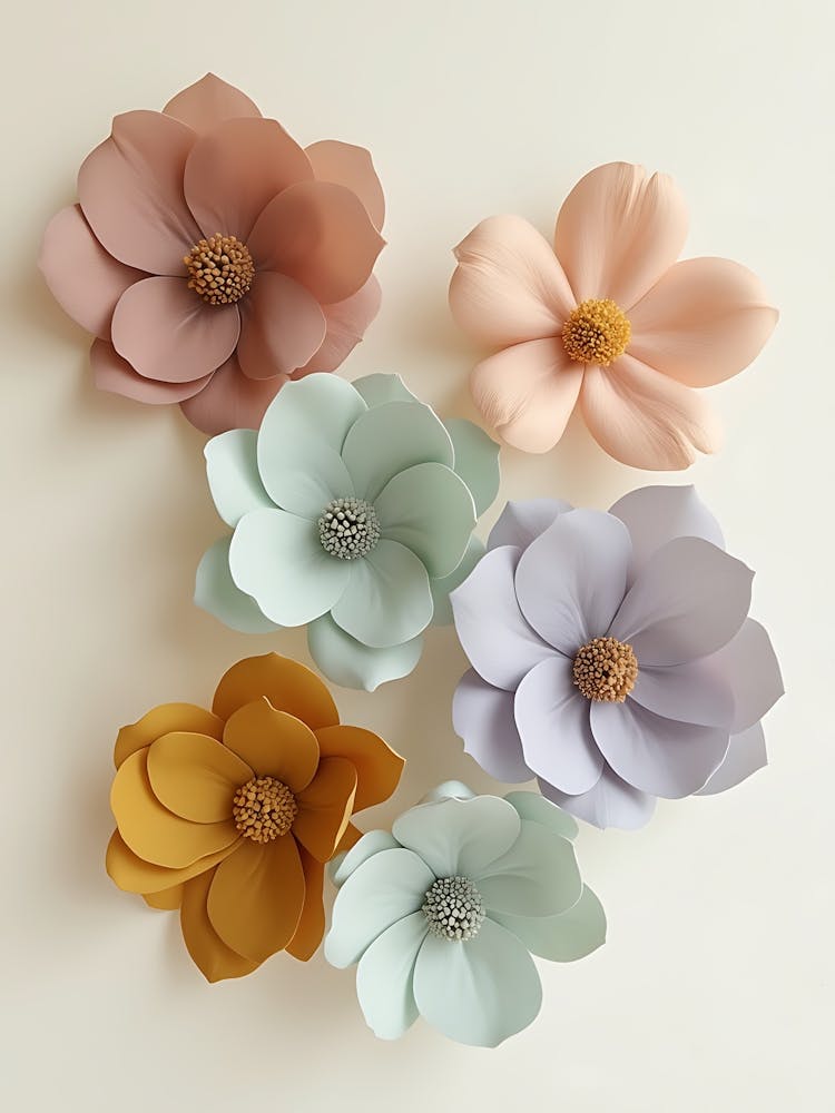Fleurs aux tons terreux