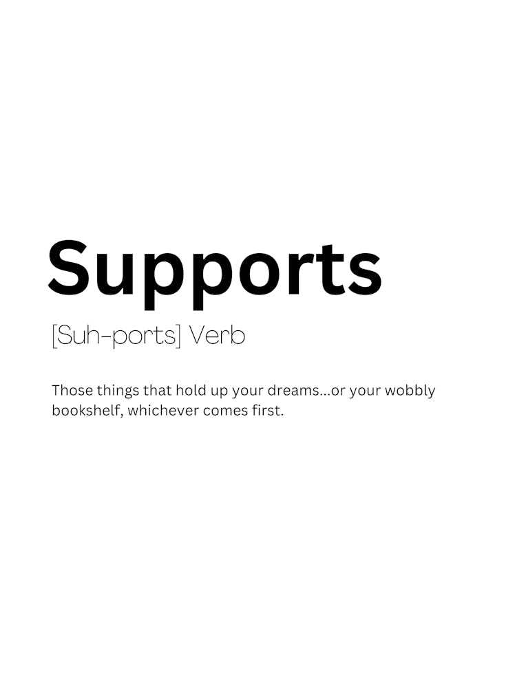 Supports Definition Meaning