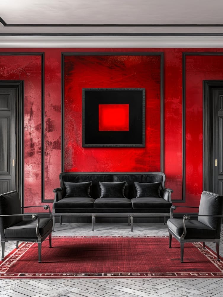 Red Living Room