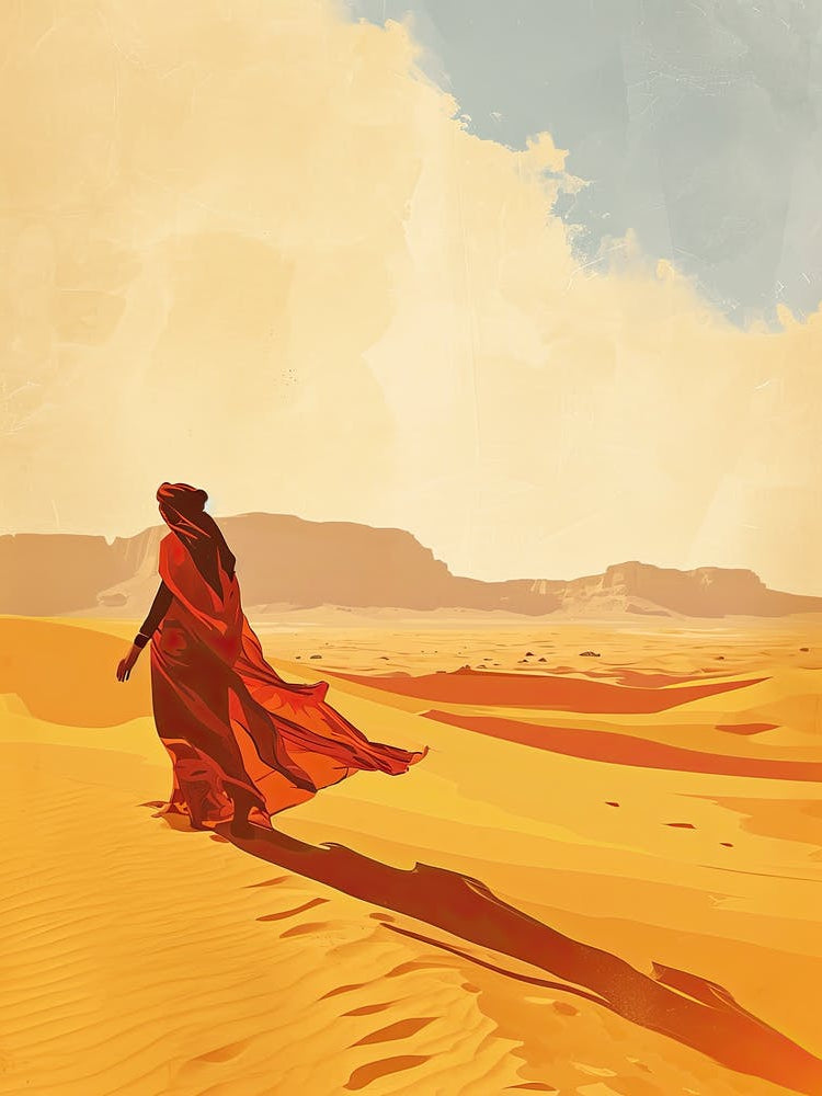 Woman In The Desert
