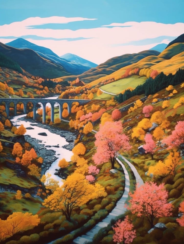 The West Highland Way Scotland 2 Hike Illustration