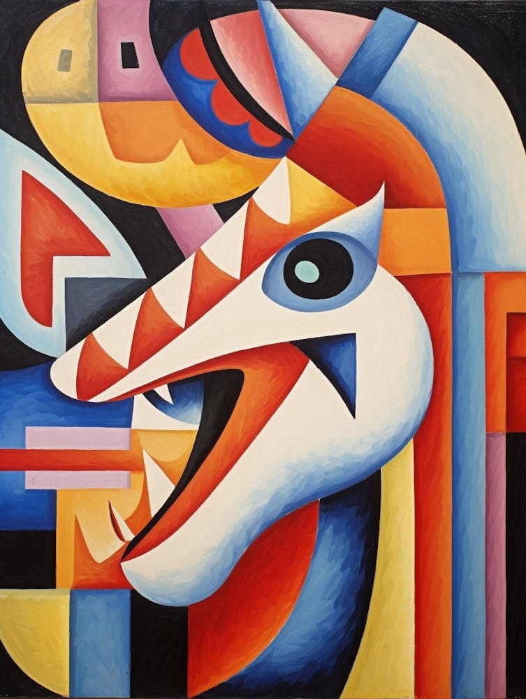 Dragon Abstract Pop Art 1