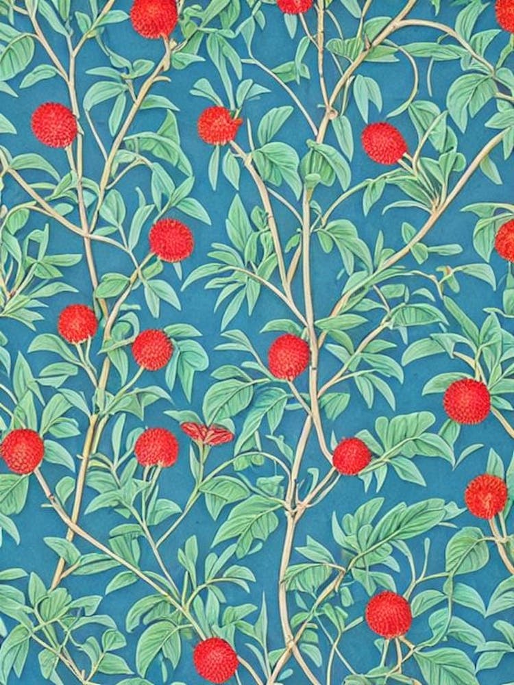 Red Kiwi Vintage Botanical Fruit