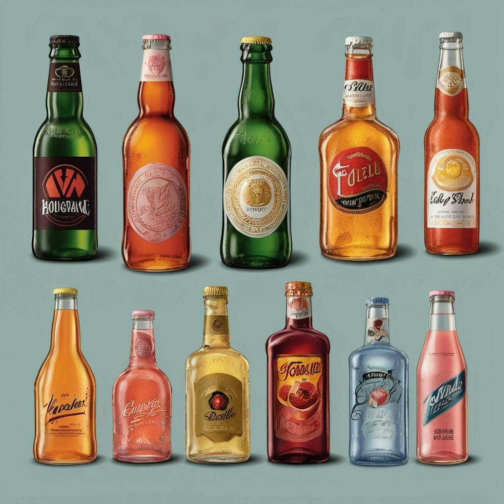 Default Drinks In Bottles Of Popular Brands Aesthetic 3