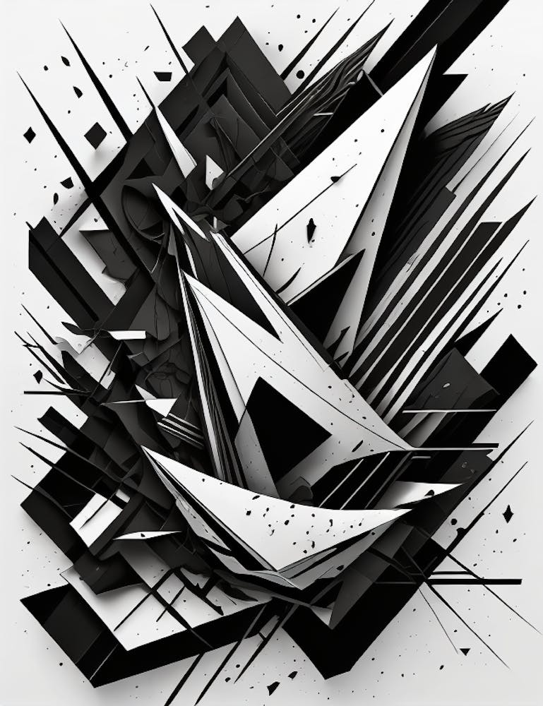 Geometrische Mischung Abstrakte Kunst