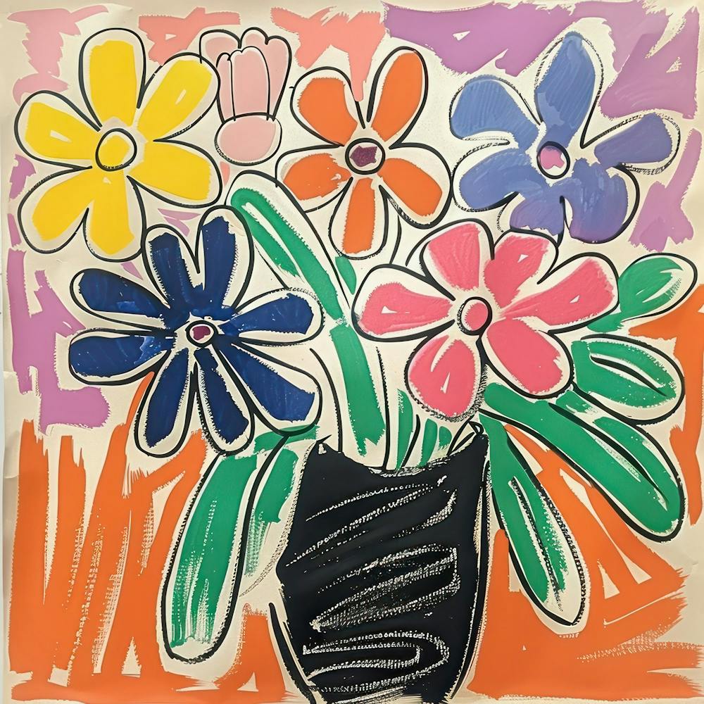 Floral Painting Matisse Style 1