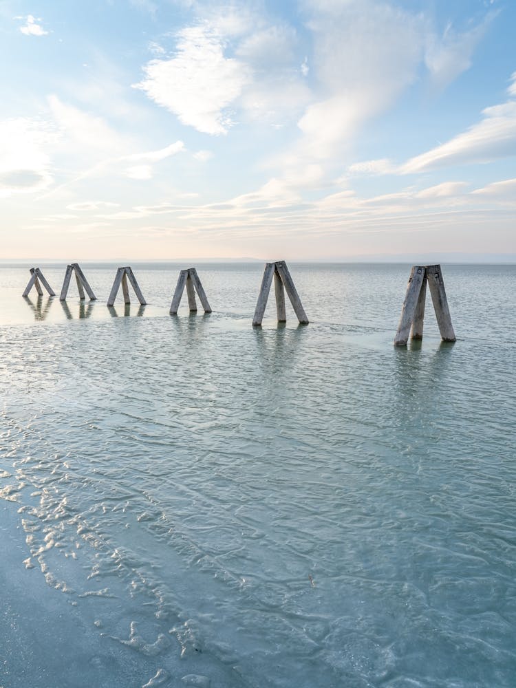 Calm Winter Lake Scenery