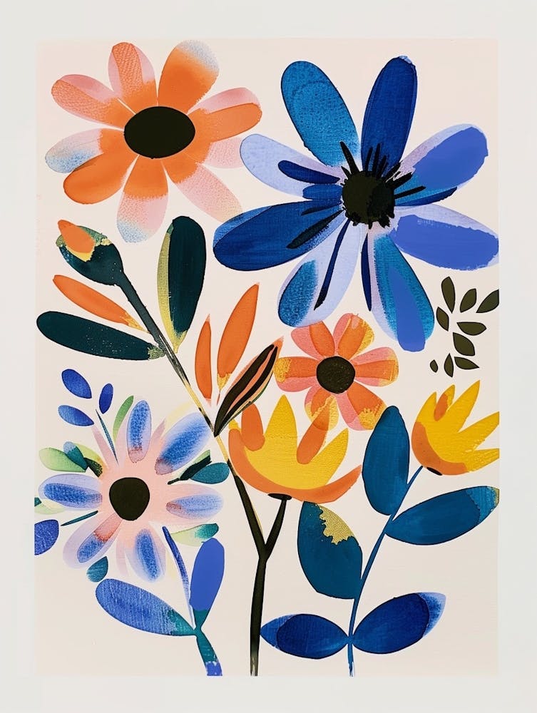 Painted Florals Cineraria 1