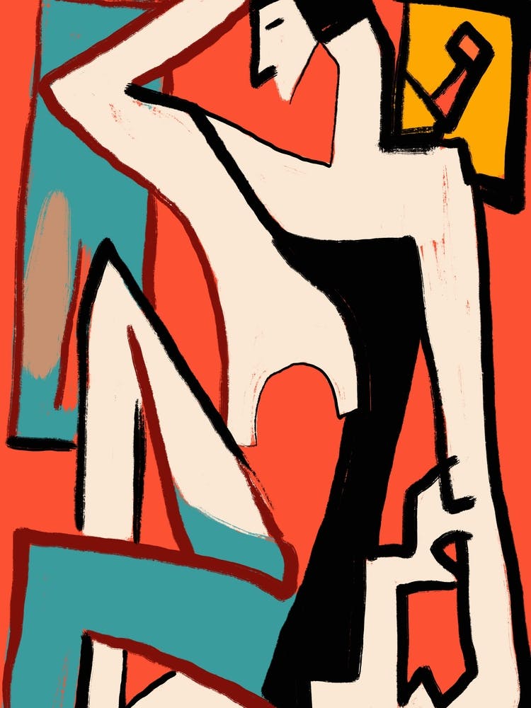 Painting of a muse