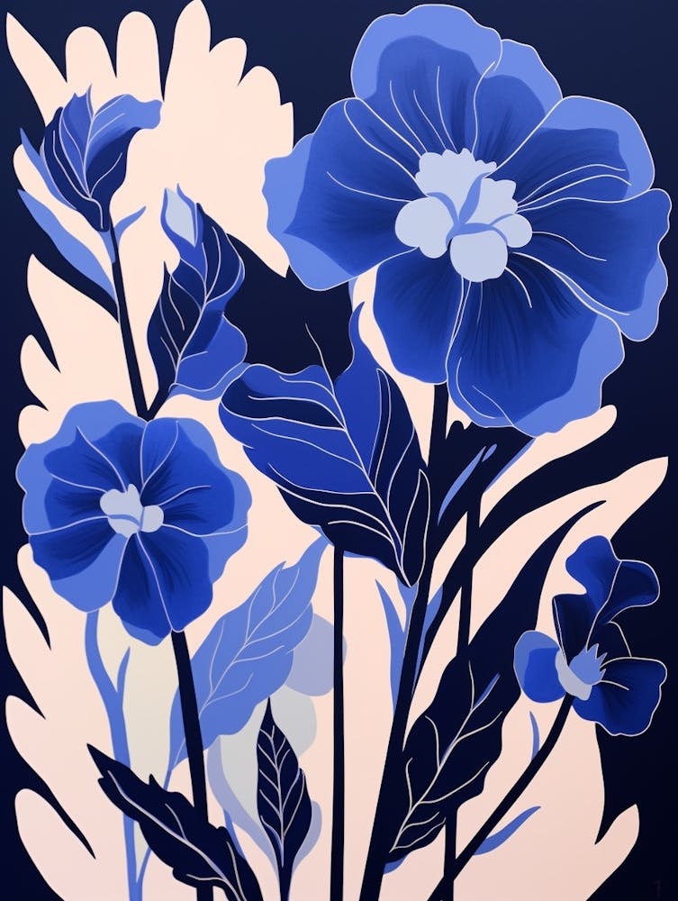 Illustration de Fleur Bleue Glaïeul 3
