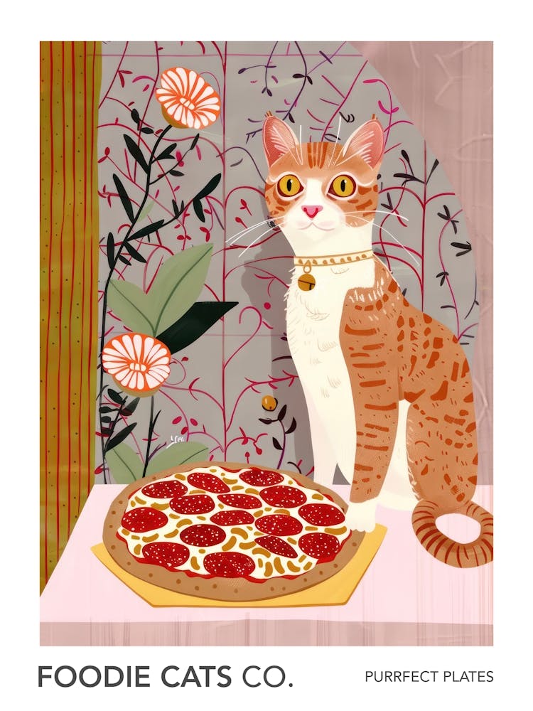 Foodie Cats Co Katze und Peperoni-Pizza 2