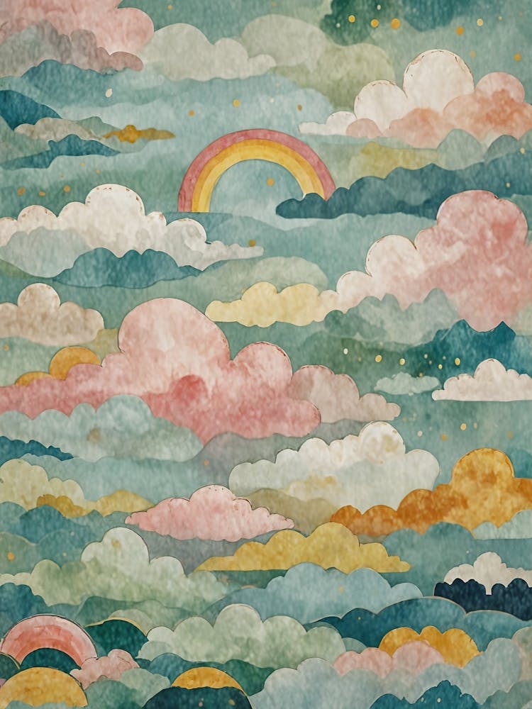 Rainbow Clouds no1