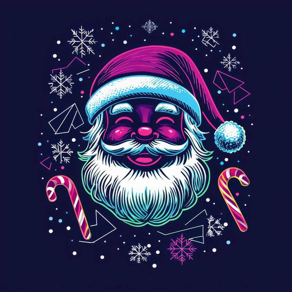 Santa Claus.Generated AI. Wall 1