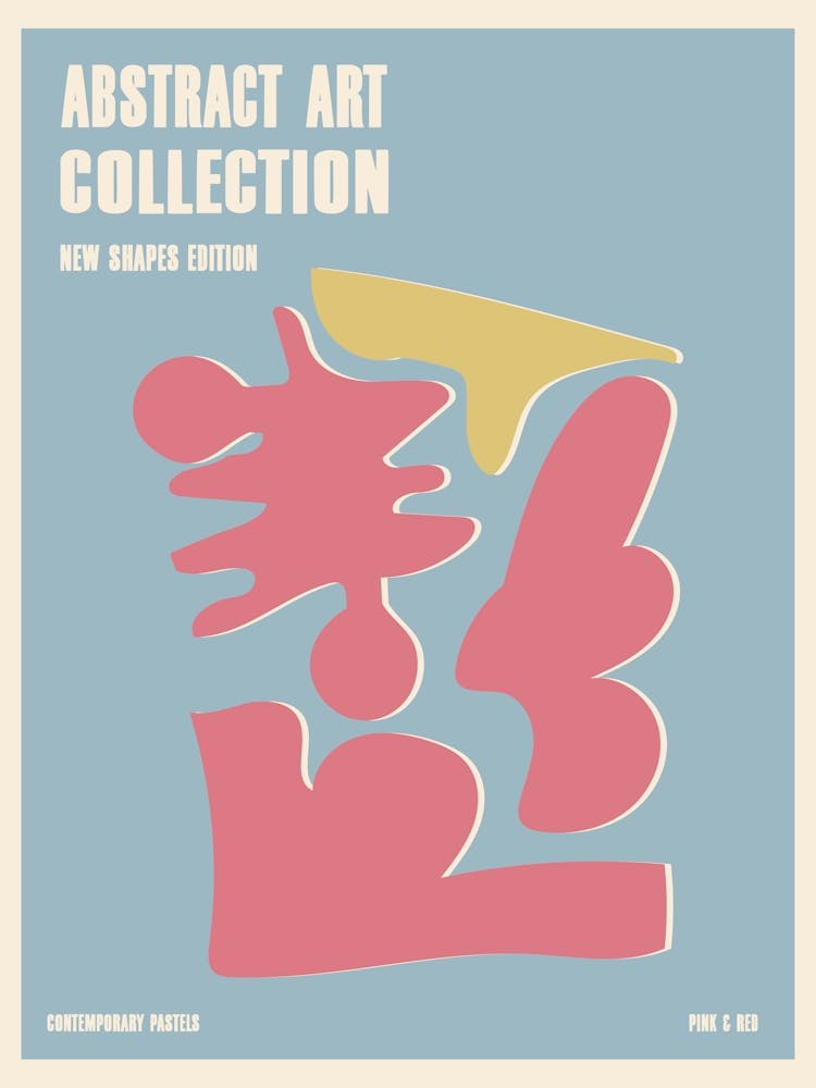 Abstract New Shapes Pastels