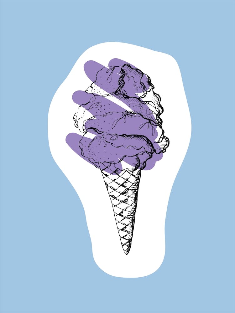 Kitchen Pop Ice Cream Blue