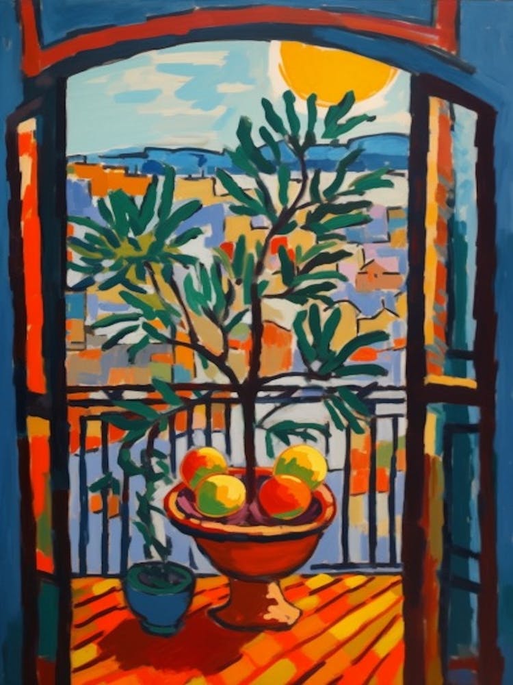 Window View Of Sydney In The Style Of Fauvist 3