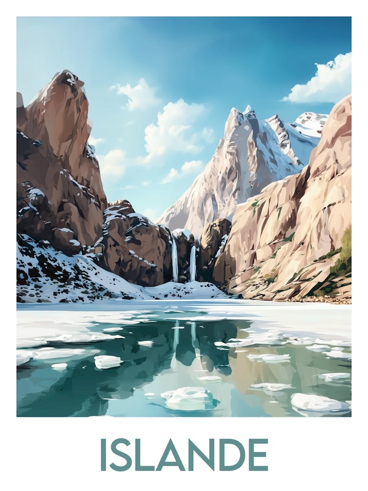 Affiche de voyage Islande 1