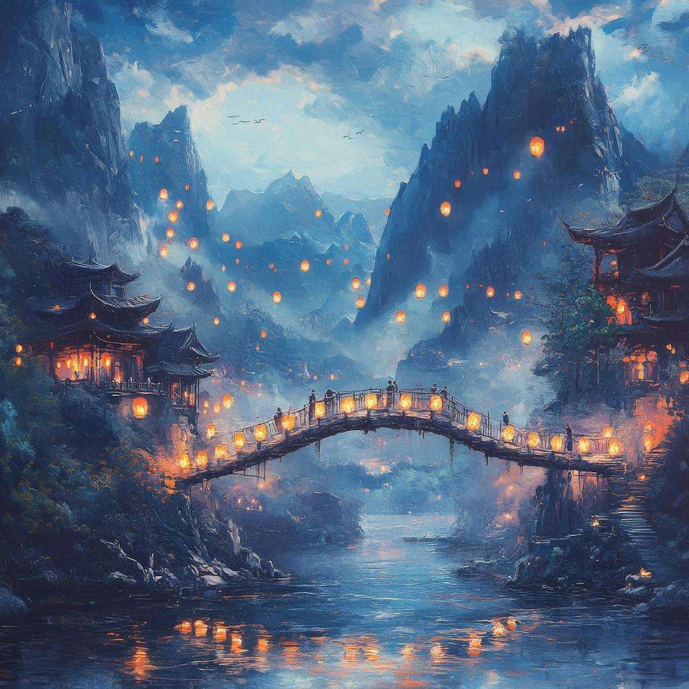 Chinese Lanterns Art