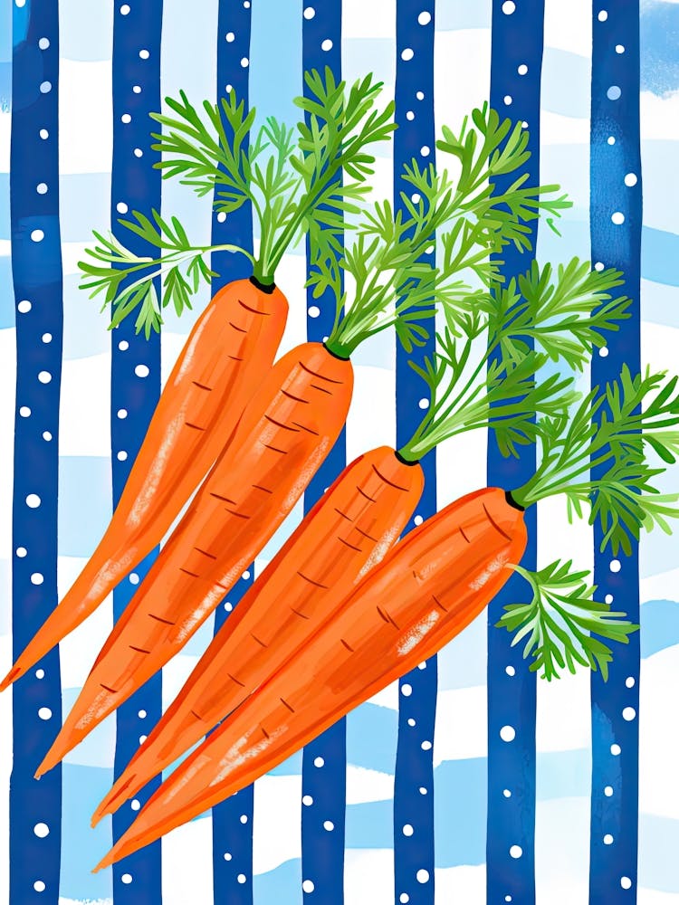 Carrots Summer Illustration 1