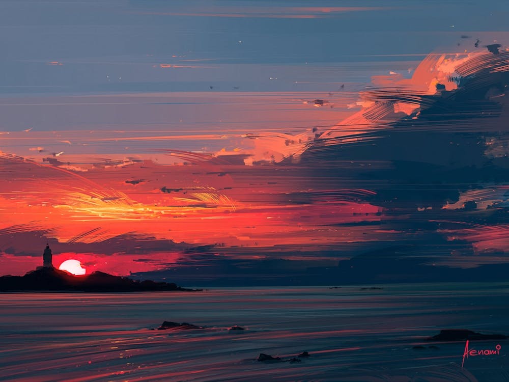 Sunset Painting
