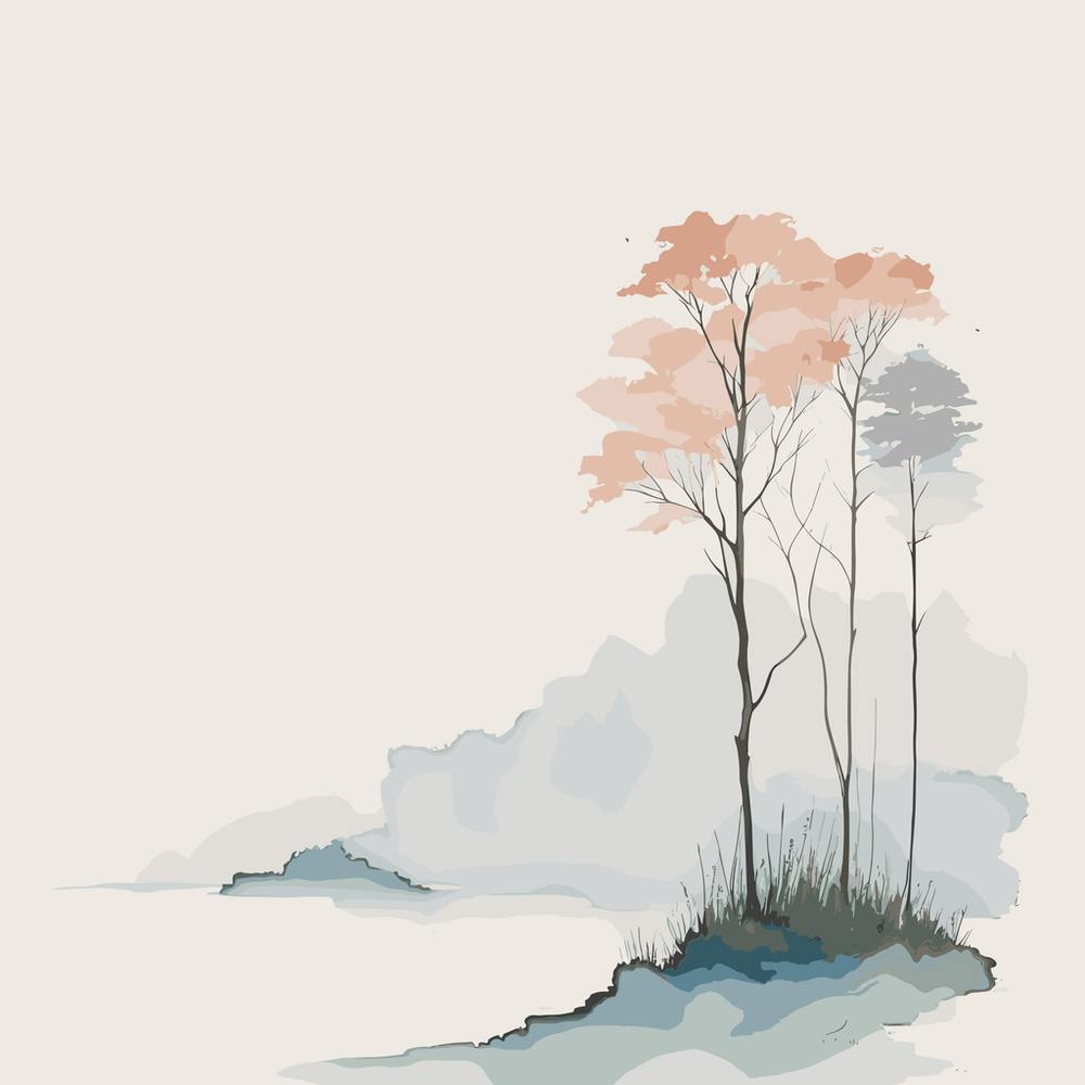 Watercolor Trees