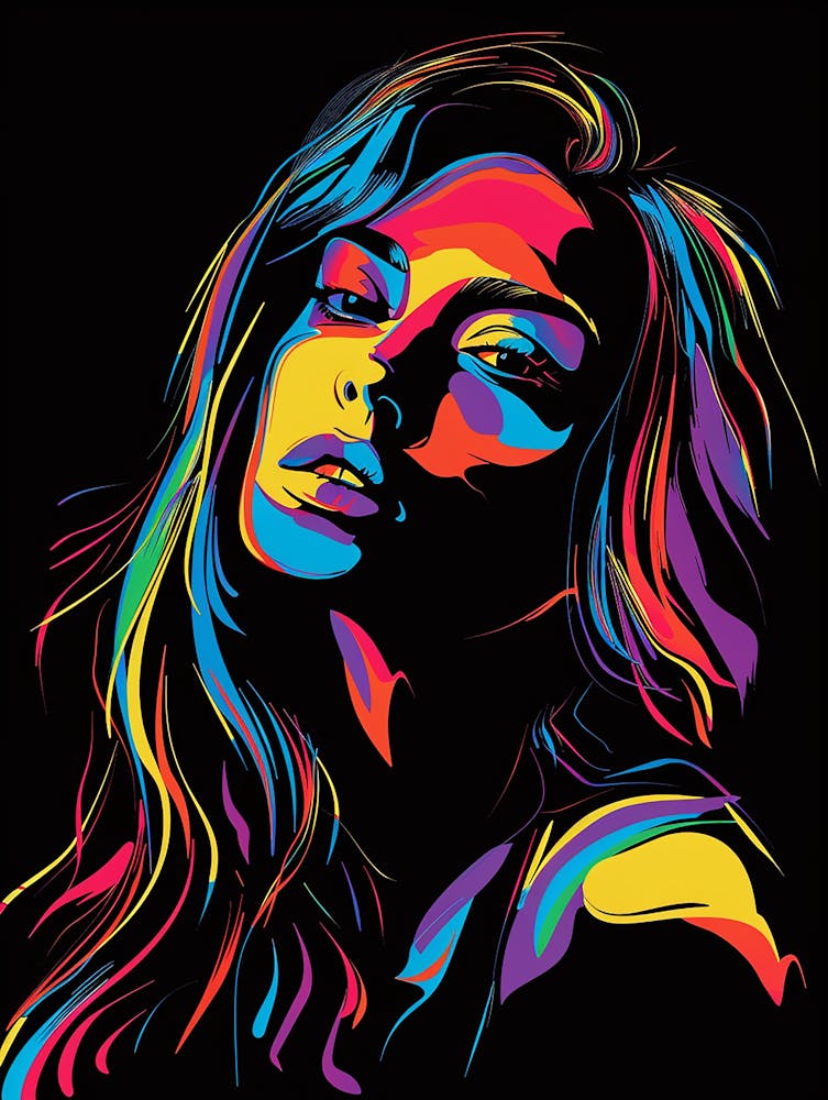 Colorful Woman Portrait