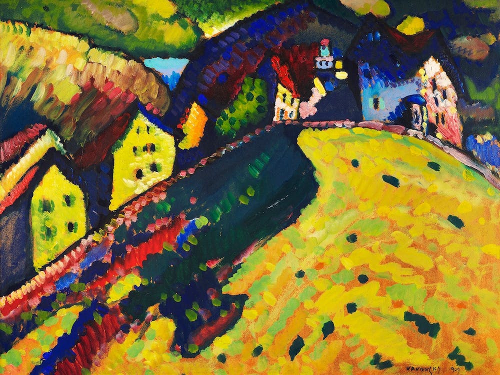 Houses At Murnau, Wassily Kandinsky