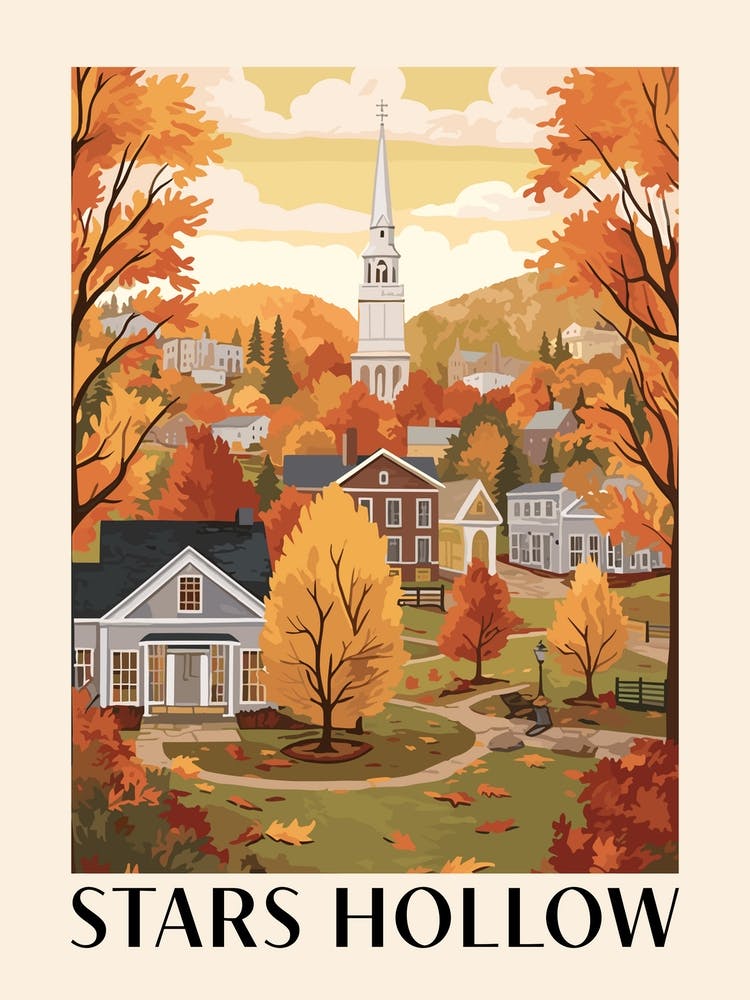Stars Hollow Gilmore Girls Poster