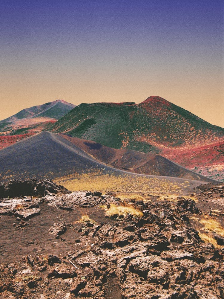 Colorful Vulcanic Craters