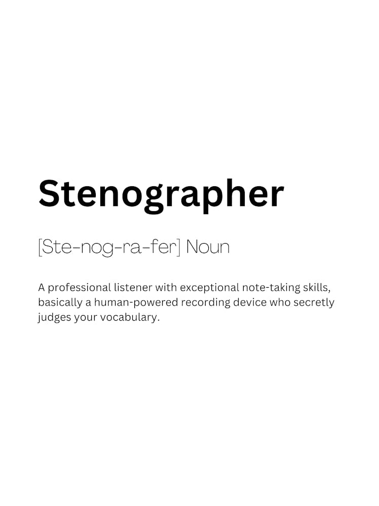 Stenographer Definition Meaning