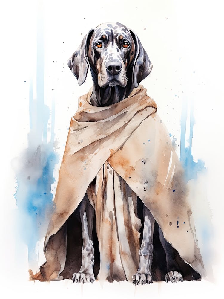 Great Dane Dog As A Jedi 1
