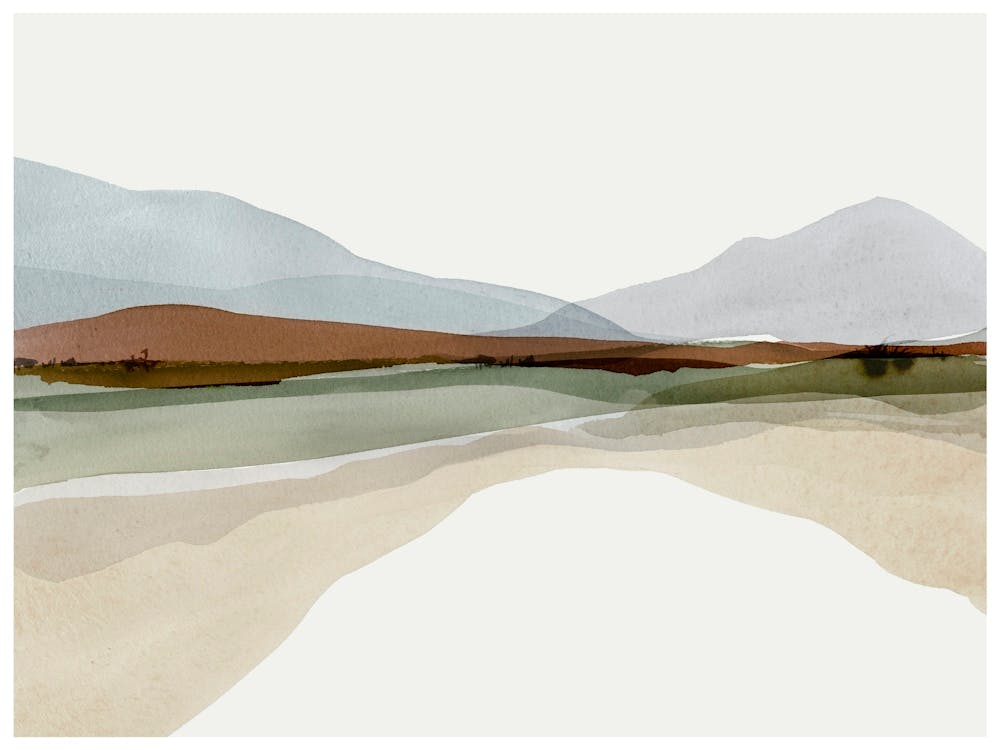 Abstract Mountain Landscape