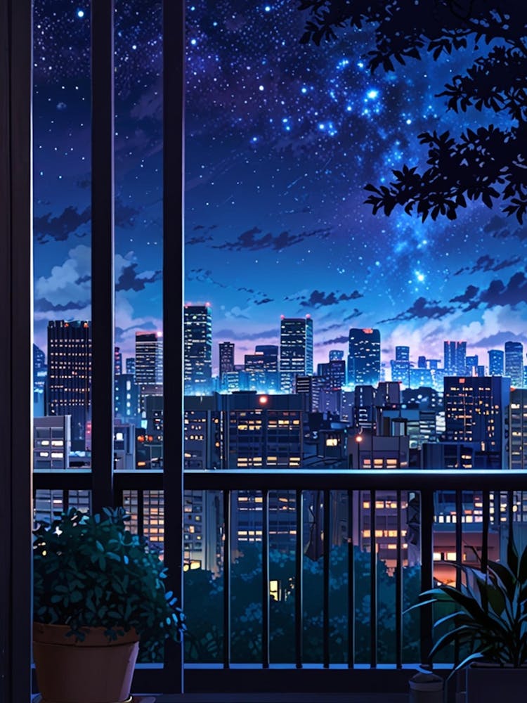 Night Sky Anime aesthetic 43