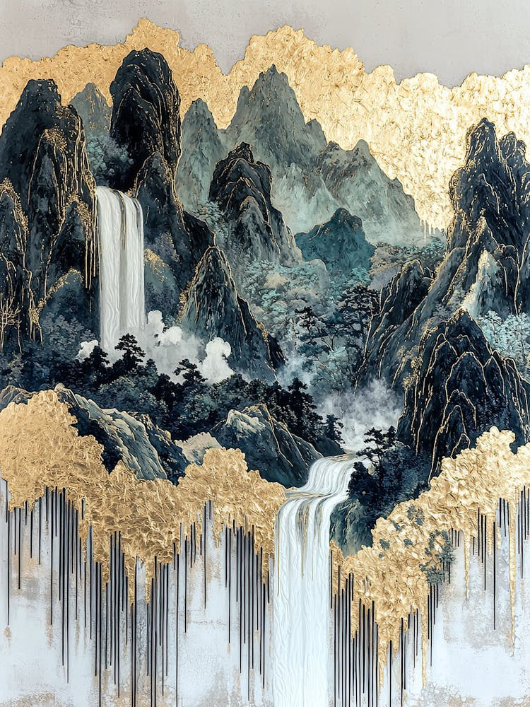 Andes Abstraction Mystical Flow