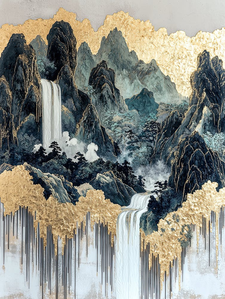 Andes Abstraction Mystical Flow