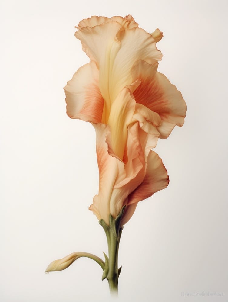 Pressed Flower Botanical Art Gladiolus 1