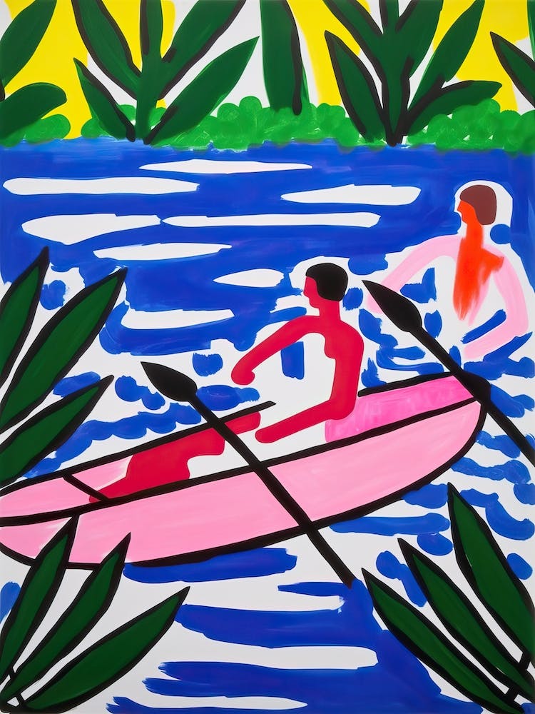 Aviron Dans Le Style De Matisse 4