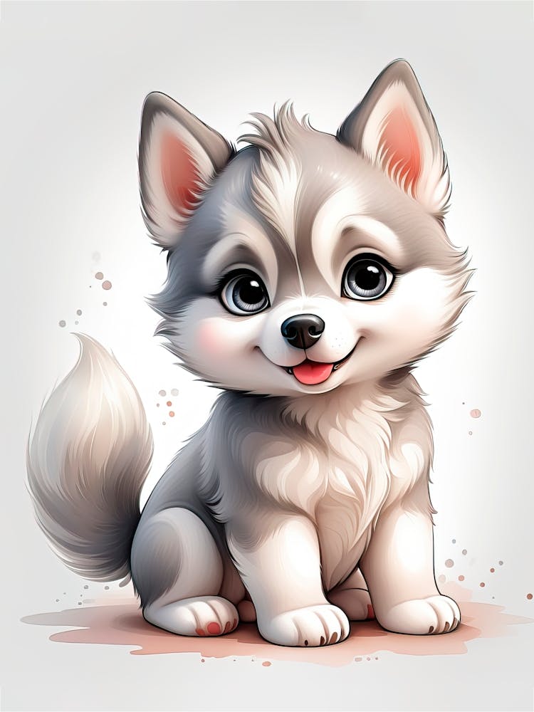 Cute Husky Puppy