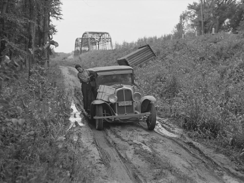 Indians On Way To The Berry Fields Near Little Fork, Minnesota By Russell Lee