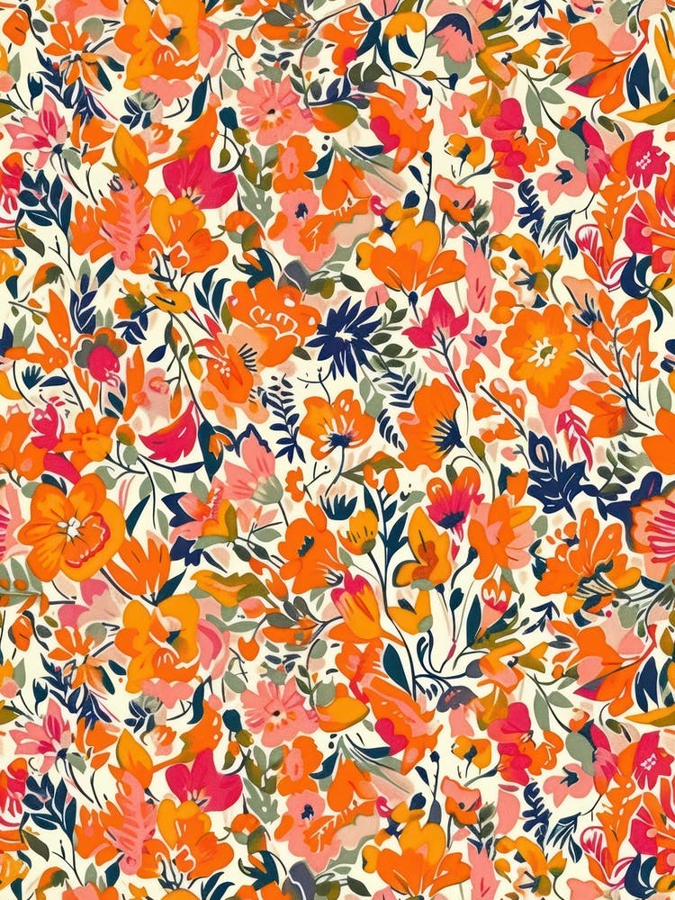 Petal Delight London Fabrics Floral Pattern 3