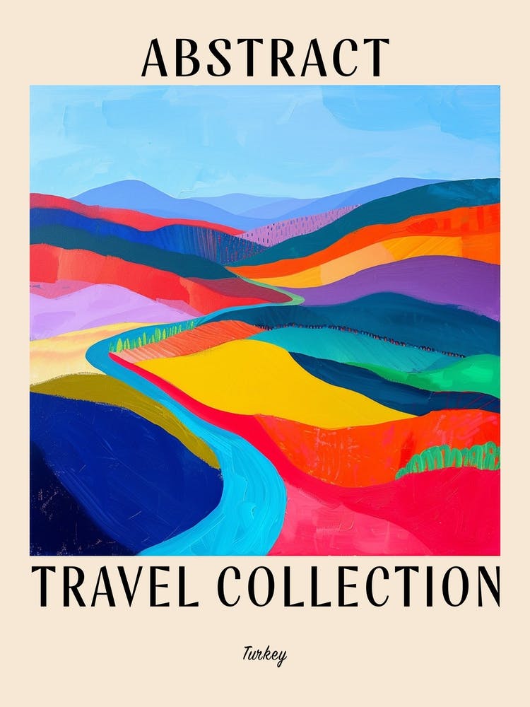 Abstract Travel Collection Poster Turkey 1