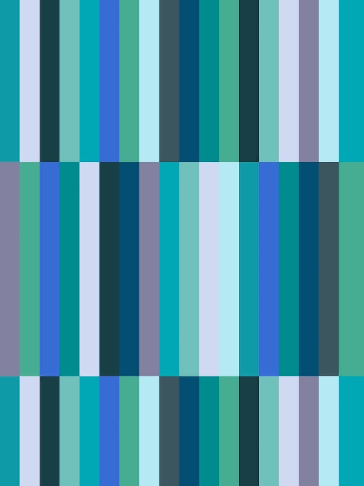 Abstract Aqua Blue And Green Geometric Stripes