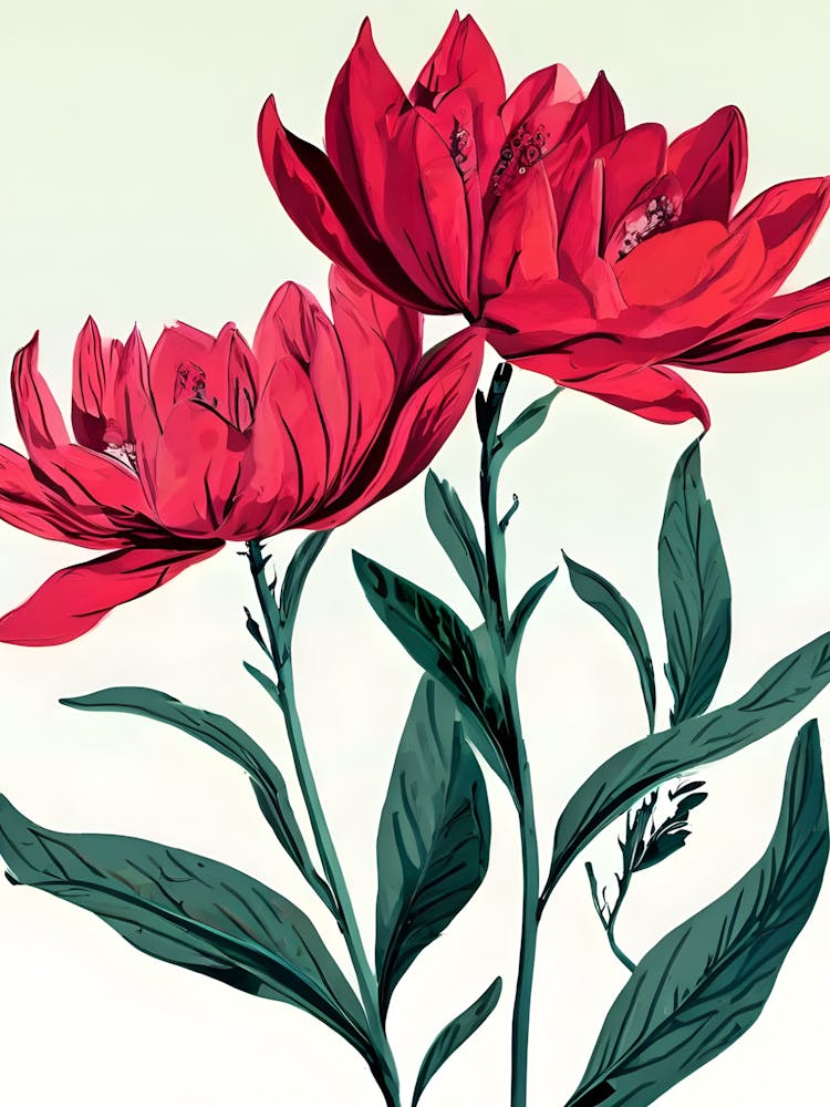 Two Red Flowers