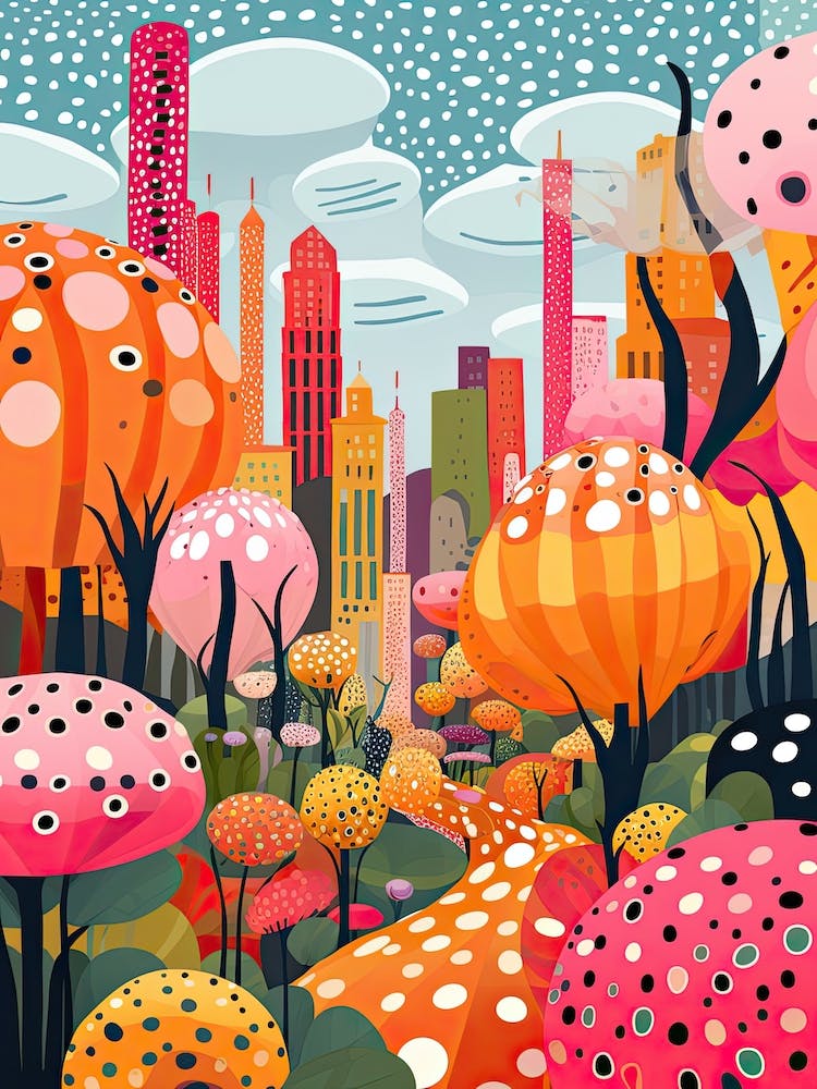 Barcelona, Illustration In The Style Of Pop Art 3