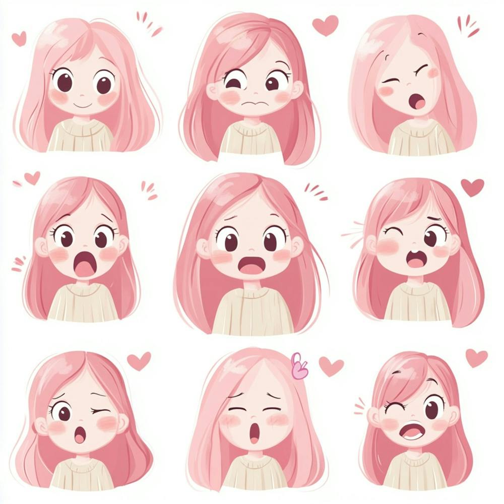 Girl With Pink Hair