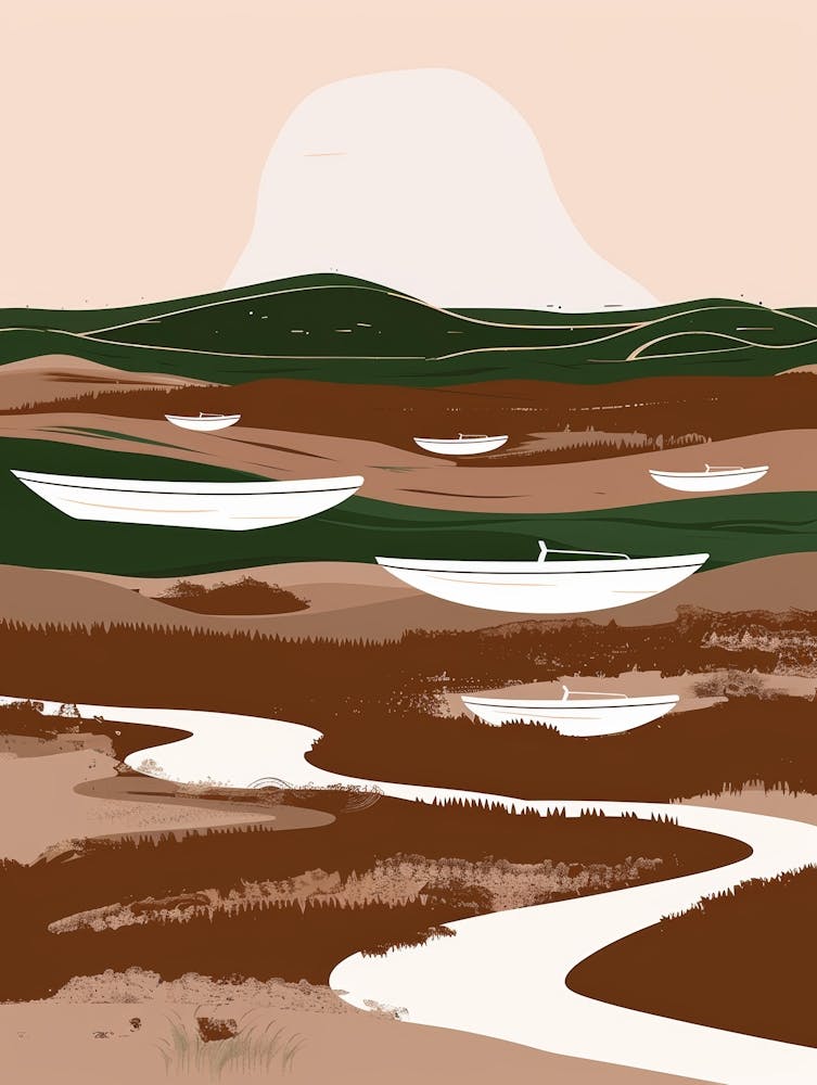 Boats In The Marsh