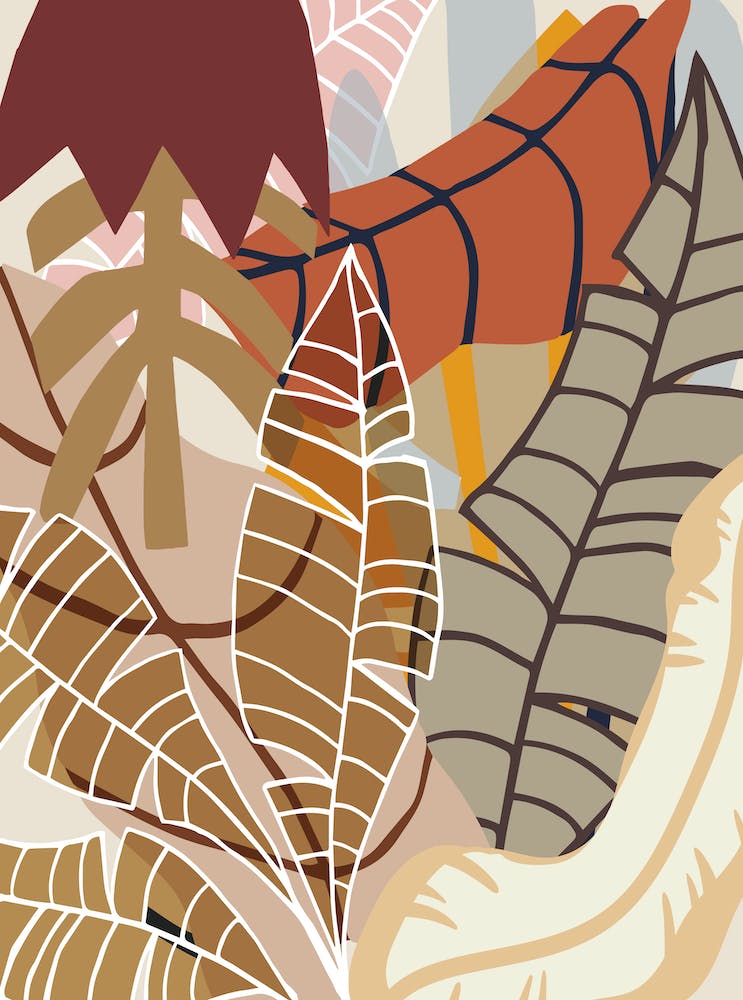 Good Bye Autumn Illustrations