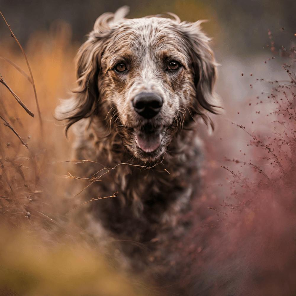 Dog In The Grass
